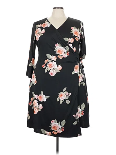 Pre-owned Lularoe Casual Dress In Black