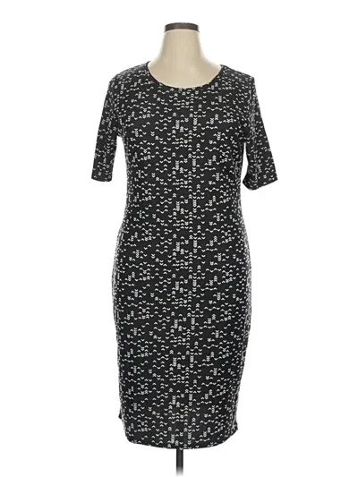 Pre-owned Lularoe Casual Dress In Black