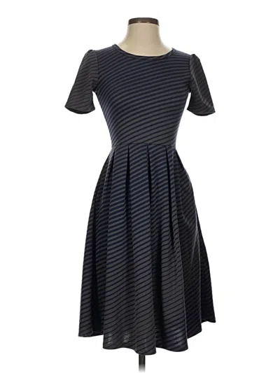 Pre-owned Lularoe Casual Dress In Black