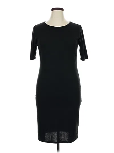 Pre-owned Lularoe Casual Dress In Black