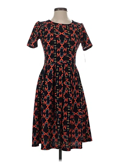 Pre-owned Lularoe Casual Dress In Black