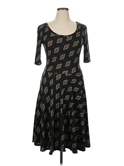 Pre-owned Lularoe Casual Dress In Black