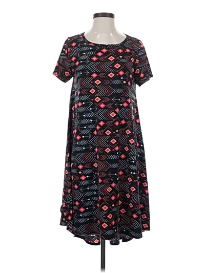 Pre-owned Lularoe Casual Dress In Black