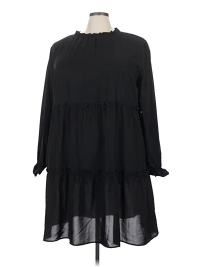 Pre-owned Lularoe Casual Dress In Black
