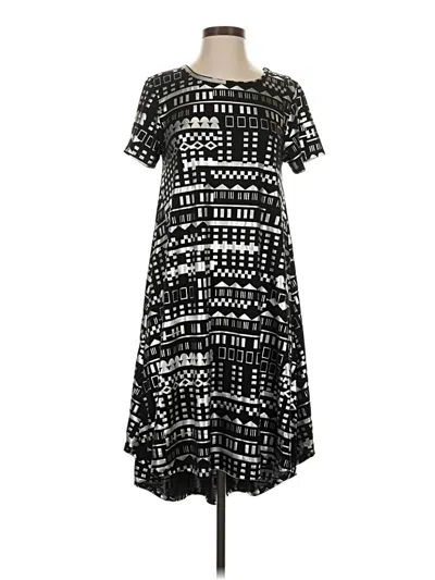 Pre-owned Lularoe Casual Dress In Black