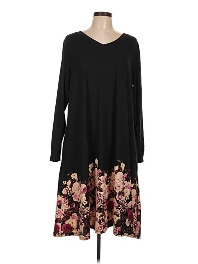 Pre-owned Lularoe Casual Dress In Black
