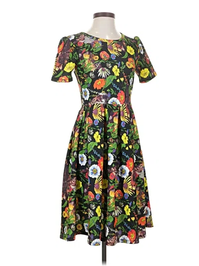 Pre-owned Lularoe Casual Dress In Black