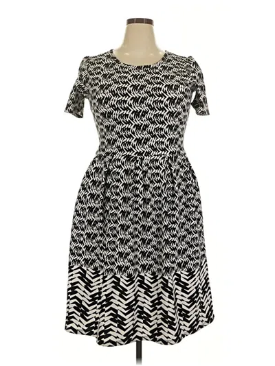 Pre-owned Lularoe Casual Dress In Black