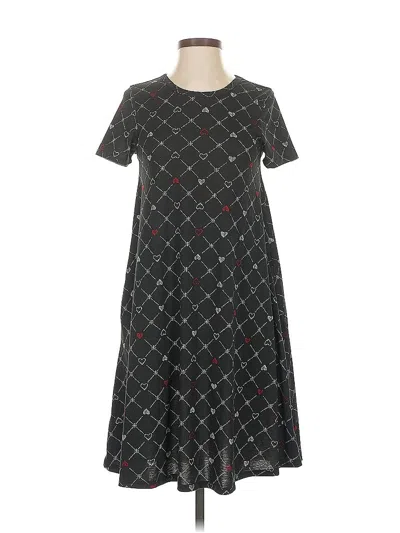 Pre-owned Lularoe Casual Dress In Black