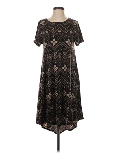 Pre-owned Lularoe Casual Dress In Black