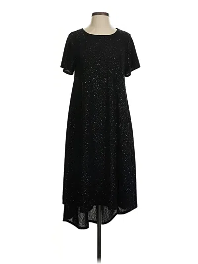 Pre-owned Lularoe Casual Dress In Black
