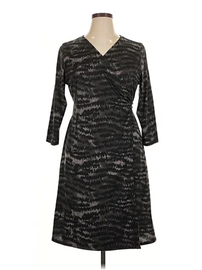 Pre-owned Lularoe Casual Dress In Black