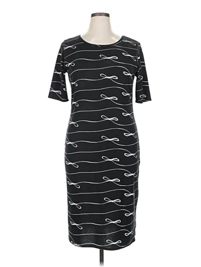 Pre-owned Lularoe Casual Dress In Black