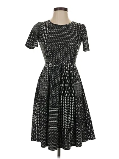 Pre-owned Lularoe Casual Dress In Black