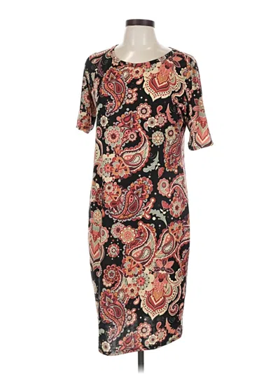 Pre-owned Lularoe Casual Dress In Black