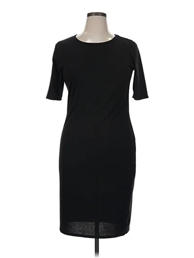 Pre-owned Lularoe Casual Dress In Black