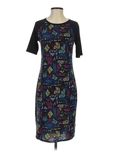 Pre-owned Lularoe Casual Dress In Black