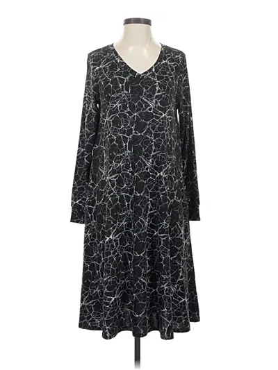 Pre-owned Lularoe Casual Dress In Black