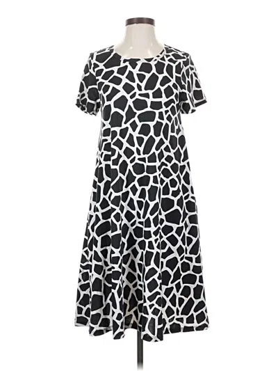 Pre-owned Lularoe Casual Dress In Black