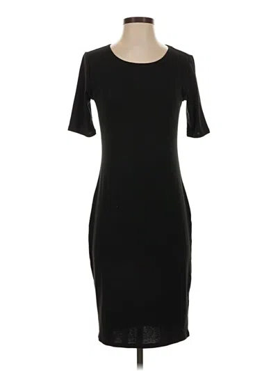 Pre-owned Lularoe Casual Dress In Black