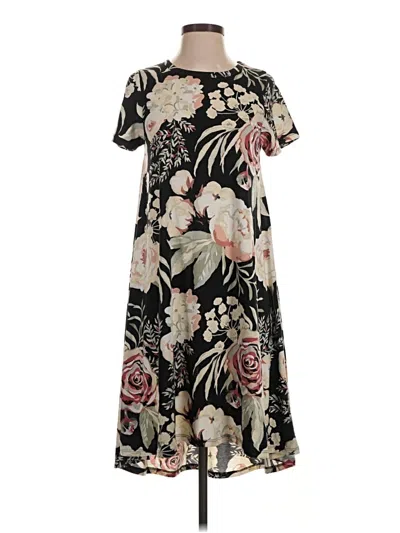 Pre-owned Lularoe Casual Dress In Black
