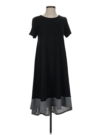 Pre-owned Lularoe Casual Dress In Black