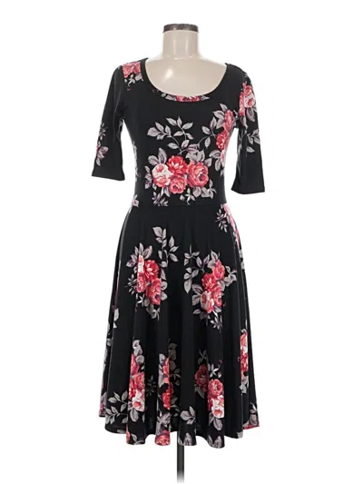 Pre-owned Lularoe Casual Dress In Black