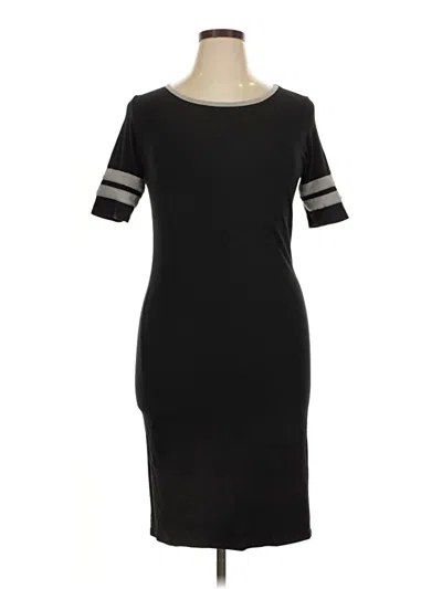 Pre-owned Lularoe Casual Dress In Black