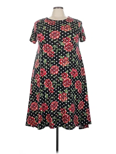Pre-owned Lularoe Casual Dress In Black