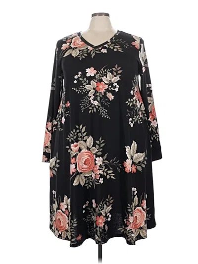Pre-owned Lularoe Casual Dress In Black