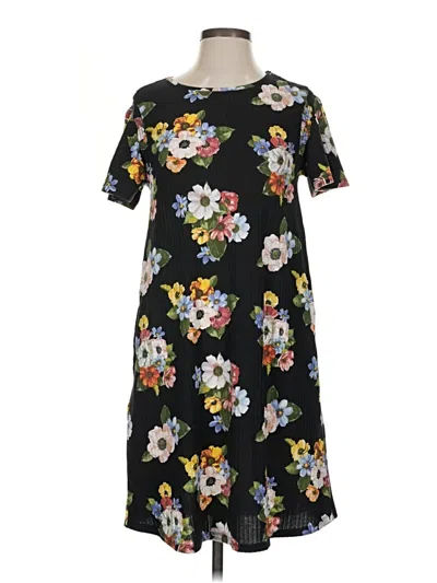 Pre-owned Lularoe Casual Dress In Black