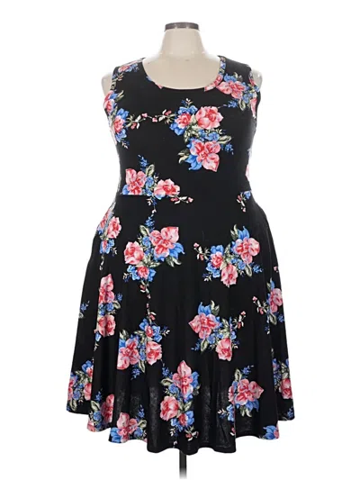 Pre-owned Lularoe Casual Dress In Black