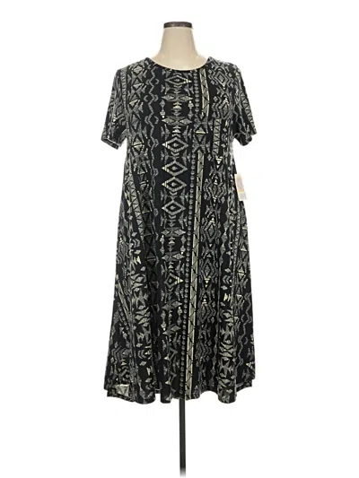 Pre-owned Lularoe Casual Dress In Black