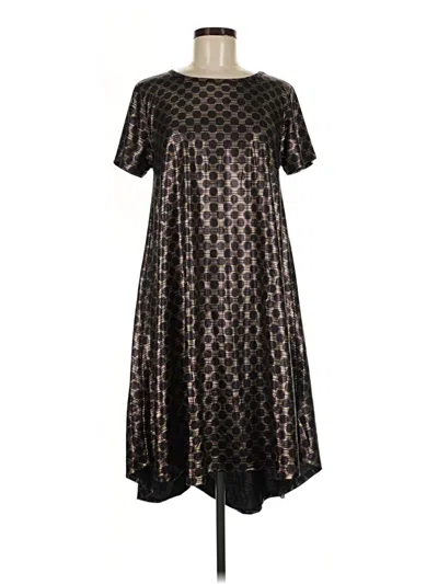 Pre-owned Lularoe Casual Dress In Black
