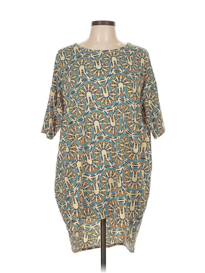 Pre-owned Lularoe Casual Dress In Blue