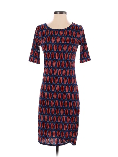 Pre-owned Lularoe Casual Dress In Blue