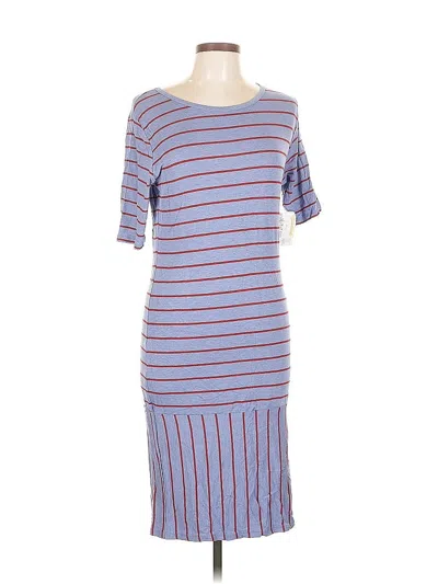 Pre-owned Lularoe Casual Dress In Blue