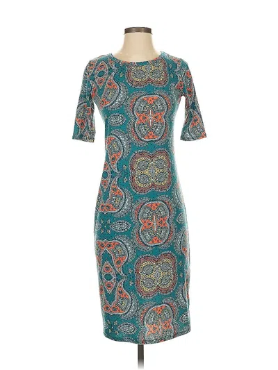 Pre-owned Lularoe Casual Dress In Blue