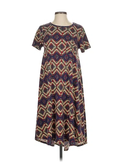 Pre-owned Lularoe Casual Dress In Blue