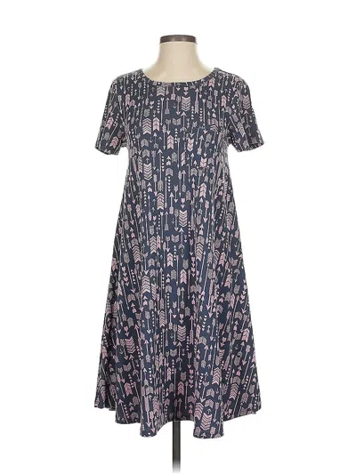 Pre-owned Lularoe Casual Dress In Blue