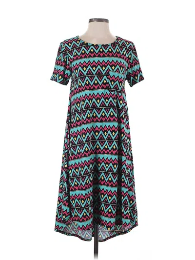 Pre-owned Lularoe Casual Dress In Blue