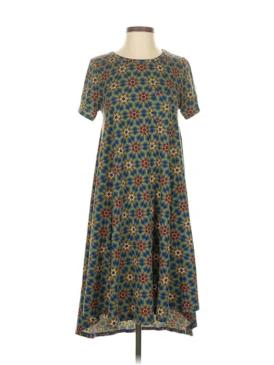 Pre-owned Lularoe Casual Dress In Blue