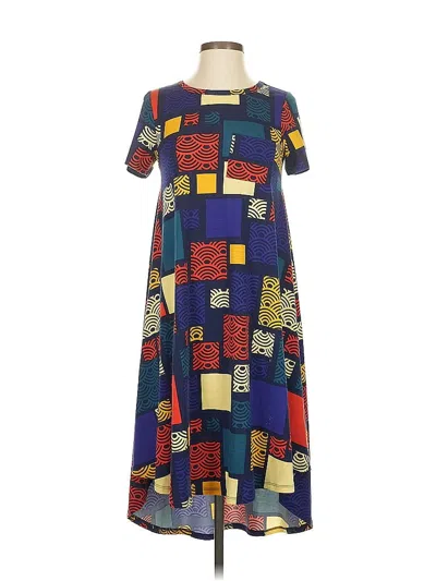 Pre-owned Lularoe Casual Dress In Blue