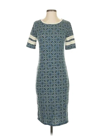 Pre-owned Lularoe Casual Dress In Blue