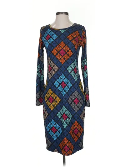 Pre-owned Lularoe Casual Dress In Blue