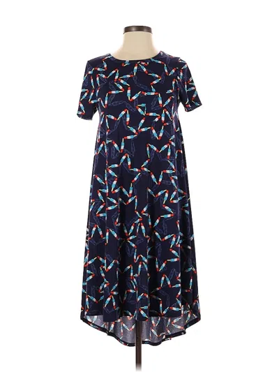 Pre-owned Lularoe Casual Dress In Blue