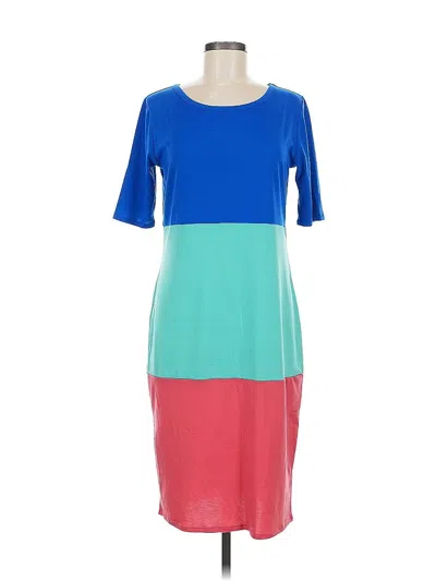 Pre-owned Lularoe Casual Dress In Blue