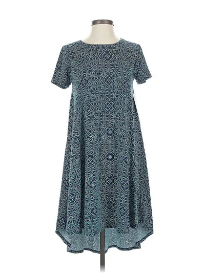Pre-owned Lularoe Casual Dress In Blue
