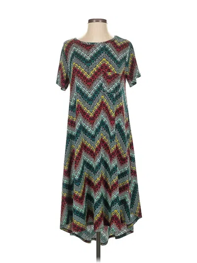 Pre-owned Lularoe Casual Dress In Blue