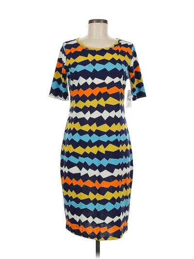 Pre-owned Lularoe Casual Dress In Blue